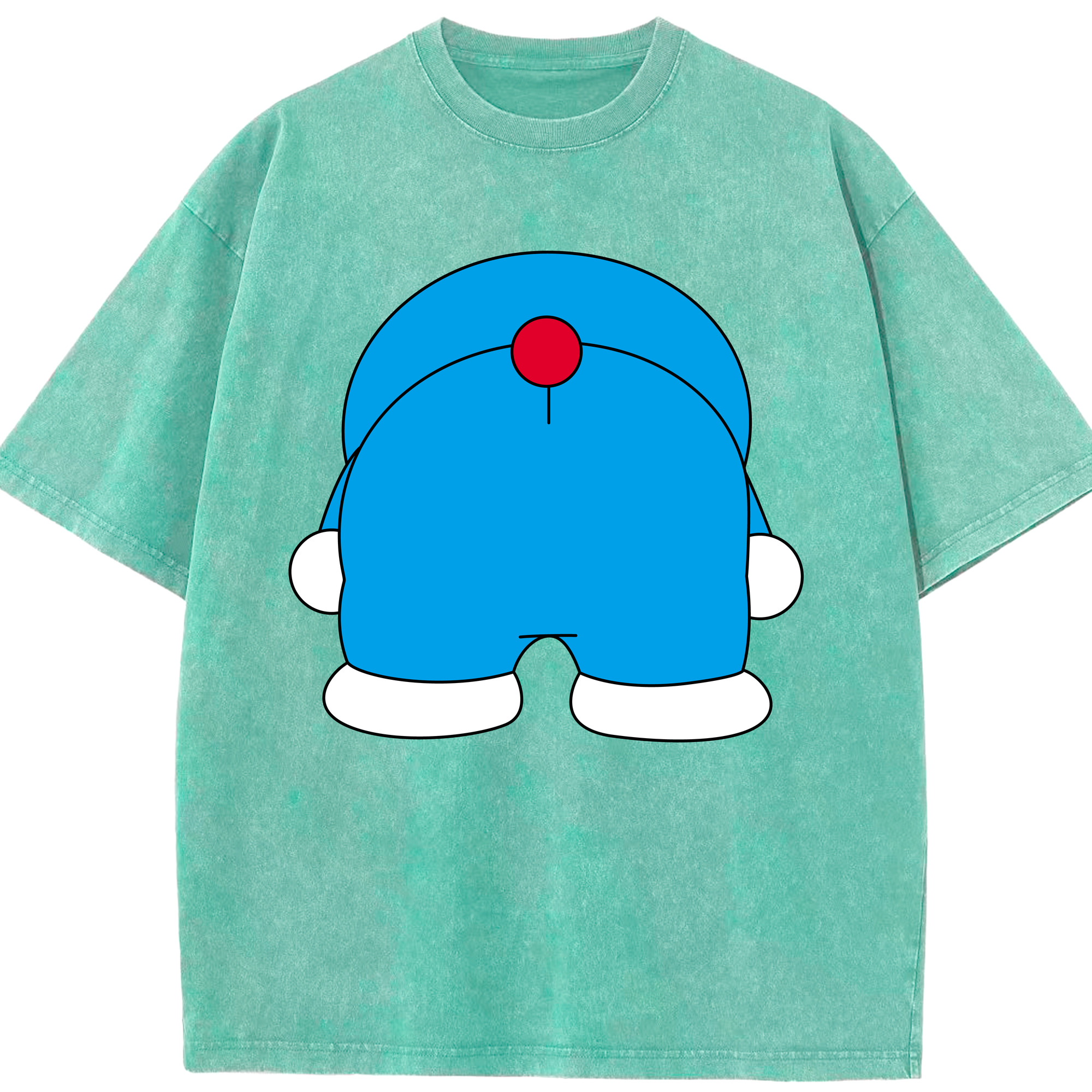（画像用） ドラえもん Doraemon 綿100% ヴィンテージ風 半袖Tシャツ（フロントプリント）